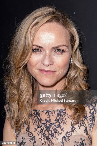 Actress Anna-Louise Plowman attends STARZ Networks Series "Da Vinci's Demons" and "Black Sails" Sleep No More Experience at The McKittrick Hotel on...
