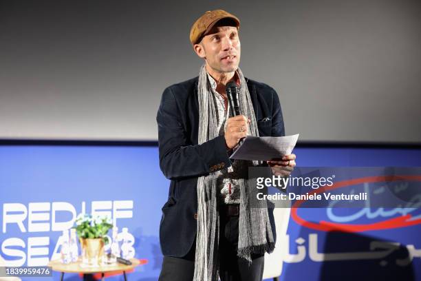 Leigh Singer attends the In Conversation with Adrien Brody at VOX cinema during the Red Sea International Film Festival 2023 on December 08, 2023 in...