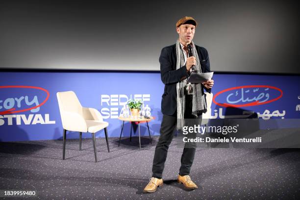 Leigh Singer attends the In Conversation with Adrien Brody at VOX cinema during the Red Sea International Film Festival 2023 on December 08, 2023 in...