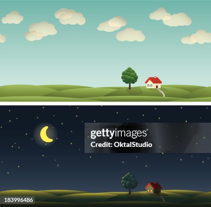 Country Setting Graphics Country Landscape High-Res Vector Graphic - Getty Images