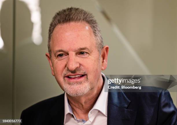 Rene Haas, chief executive officer of Arm Holdings Plc, during a Bloomberg Television interview at the company's headquarters in Cambridge, UK, on...