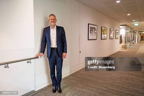 Rene Haas, chief executive officer of Arm Holdings Plc, following a Bloomberg Television interview at the company's headquarters in Cambridge, UK, on...