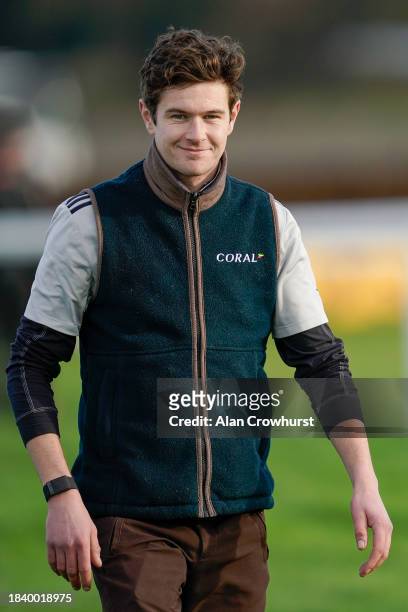 Brendan Powell poses at Sandown Park Racecourse on December 08, 2023 in Esher, England.