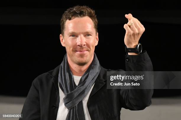 Actor Benedict Cumberbatch attends the celebrity talk event at Tokyo Comic Con 2023 on December 08, 2023 in Chiba, Japan.