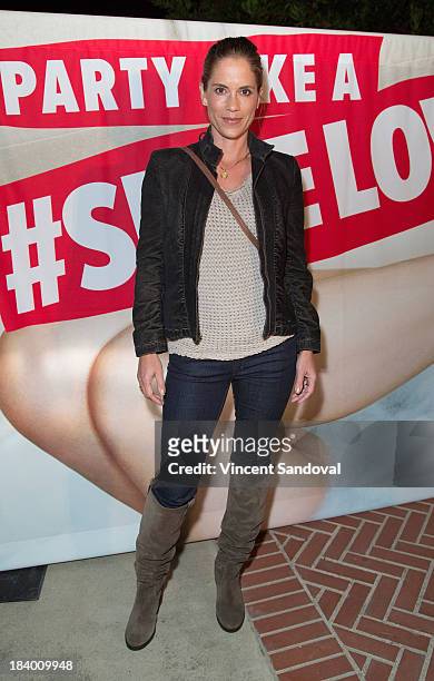 Actress Maxine Bahns attends the "Do You Speak Shoe Lover? Style And Stories From Inside DSW" book launch party at Annenberg Beach House on October...