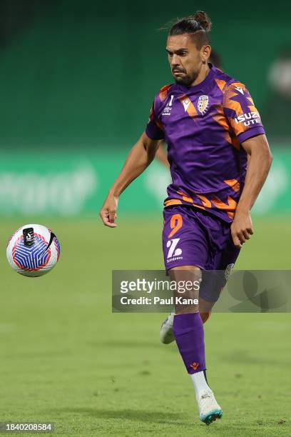 David Williams of the Glory in action during the A-League Men round seven match between Perth Glory and Melbourne City at HBF Park, on December 08 in...