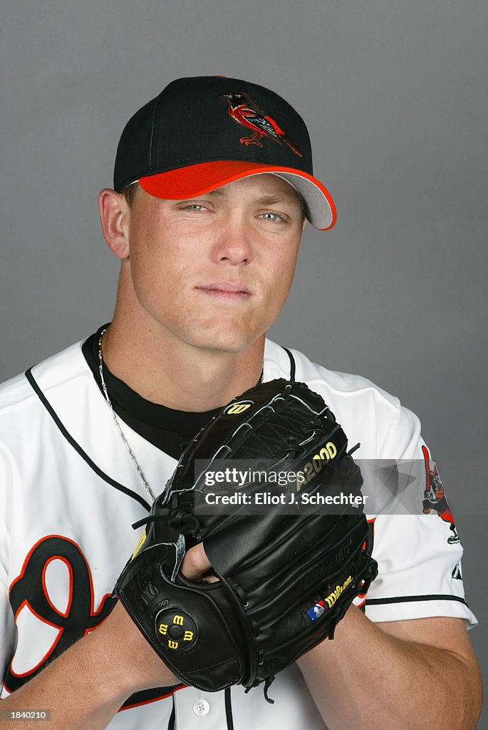 Matt Riley of the Baltimore Orioles poses for a portrait during the ...