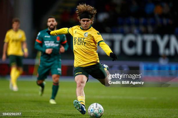 Alen Halilovic of Fortuna Sittard shoots the ball during the Dutch Eredivisie match between Fortuna Sittard and RKC Waalwijk at Fortuna Sittard...