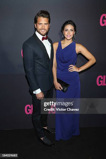 Andres Mercado and Renata Notni attend the Glamour Magazine 15th Anniversary at Casino Del Bosque on October 10, 2013 in Mexico City, Mexico.