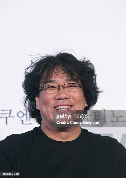 Director Bong Joon-Ho attends the Open Talk at the Busan Cinema Center Square Outdoor Stage during the 18th Busan International Film Festival on...