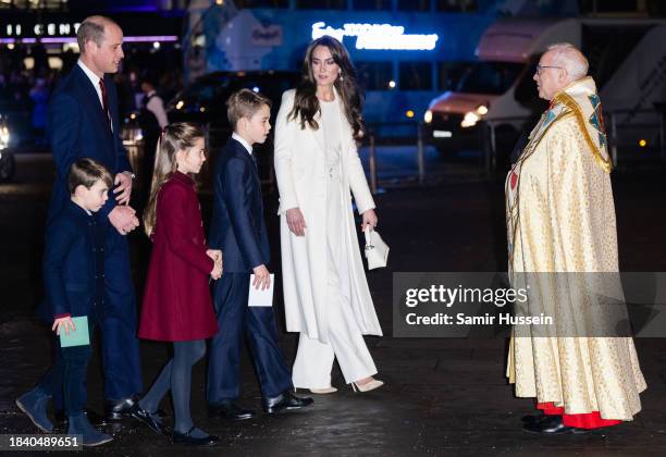 Prince William, Prince of Wales, Prince Louis of Wales, Princess Charlotte of Wales, Prince George of Wales, Catherine, Princess of Wales and the...