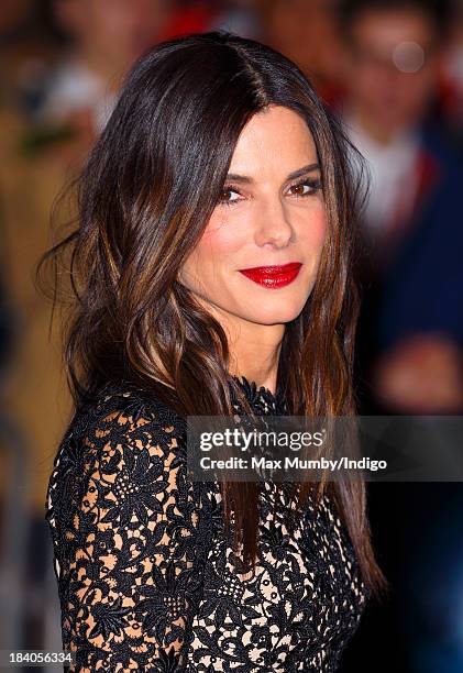 Sandra Bullock attends a screening of 'Gravity' during the 57th BFI London Film Festival at Odeon Leicester Square on October 10, 2013 in London,...