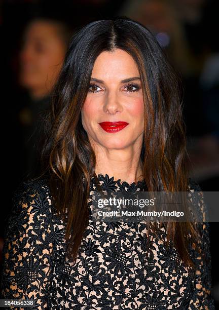 Sandra Bullock attends a screening of 'Gravity' during the 57th BFI London Film Festival at Odeon Leicester Square on October 10, 2013 in London,...