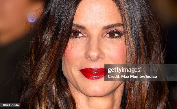 Sandra Bullock attends a screening of 'Gravity' during the 57th BFI London Film Festival at Odeon Leicester Square on October 10, 2013 in London,...