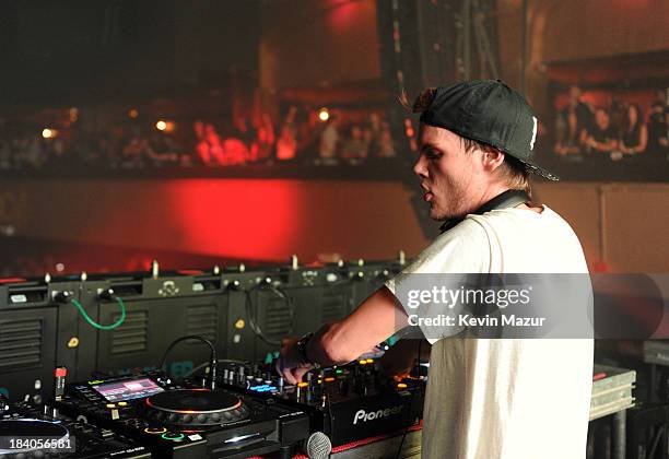 Avicii performs at Roseland Ballroom on October 10, 2013 in New York City.