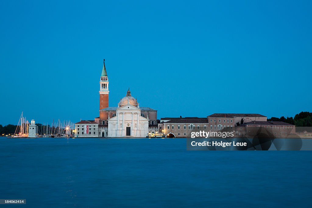 Chiesa di San Maggiore church at dusk