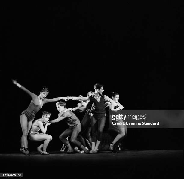Members of the Western Theatre Ballet Company dancing on stage, August 20th 1958.