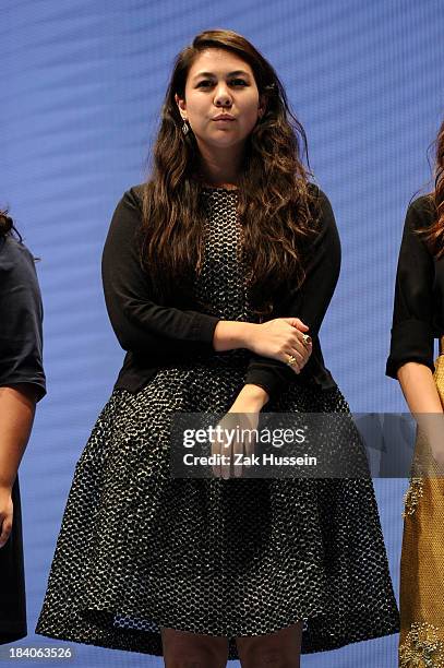 Simone Rocha on the runway during the Vogue Fashion Dubai Experience at Dubai Mall on October 10, 2013 in Dubai, United Arab Emirates.