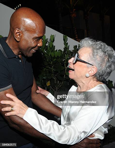 Preston Bailey and Sylvia Weinstock attends Sylvia Weinstock Celebrates Partnership With St Regis Bal Harbour at St Regis Bal Harbour on October 10,...