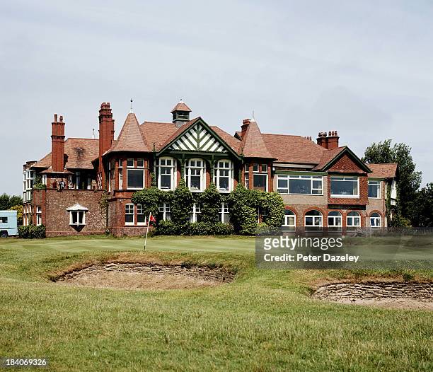 The 18th hole at Royal Lytham and St Annes Golf Club on June 10, 1987 in Lytham St Annes, England.