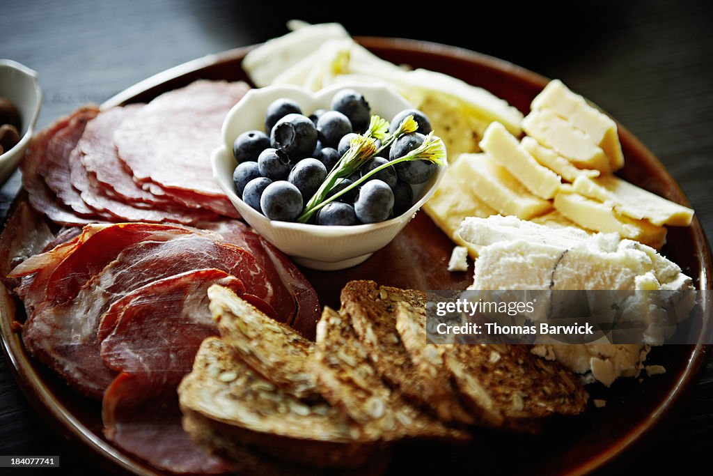 Selection of appetizers of plate