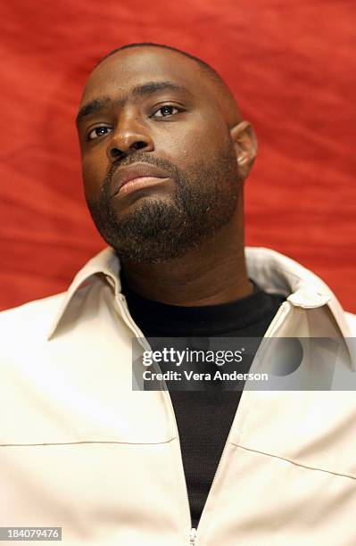 Antwone Fisher, writer/co-producer during Antwone Fisher Press Conference with Denzel Washington, Derek Luke, Joy Bryant and Antwone Fisher at The...