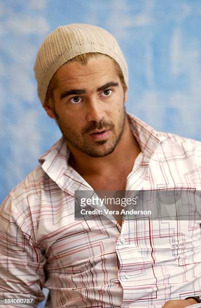 Colin Farrell during S.W.A.T. Press Conference with Colin Farrell, Samuel L. Jackson and Michelle Rodriguez at The Four Seasons Hotel in Beverly...