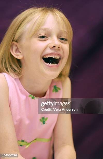 Dakota Fanning during Uptown Girls Press Conference with Brittany Murphy, Dakota Fanning and Jesse Spencer at Four Seasons Hotel in Beverly Hills,...