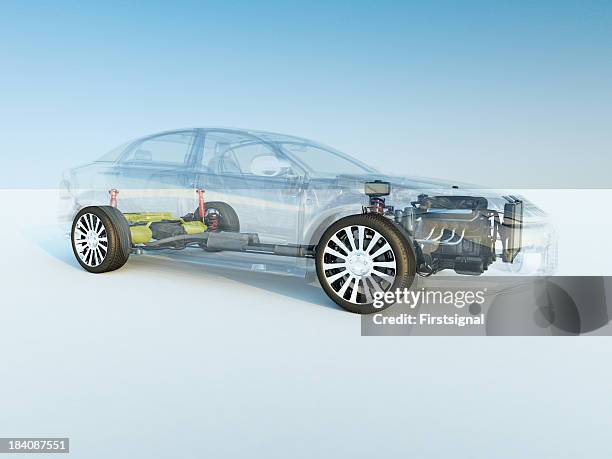 transparent car - hybrid vehicle 個照片及圖片檔