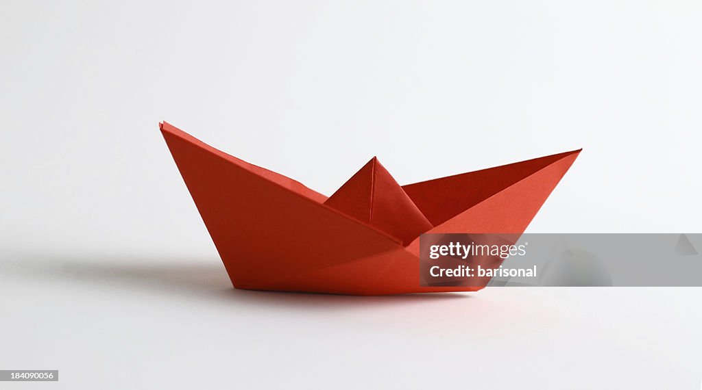 De origami vermelho