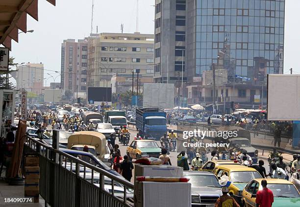 african city life - air pollution stock pictures, royalty-free photos & images