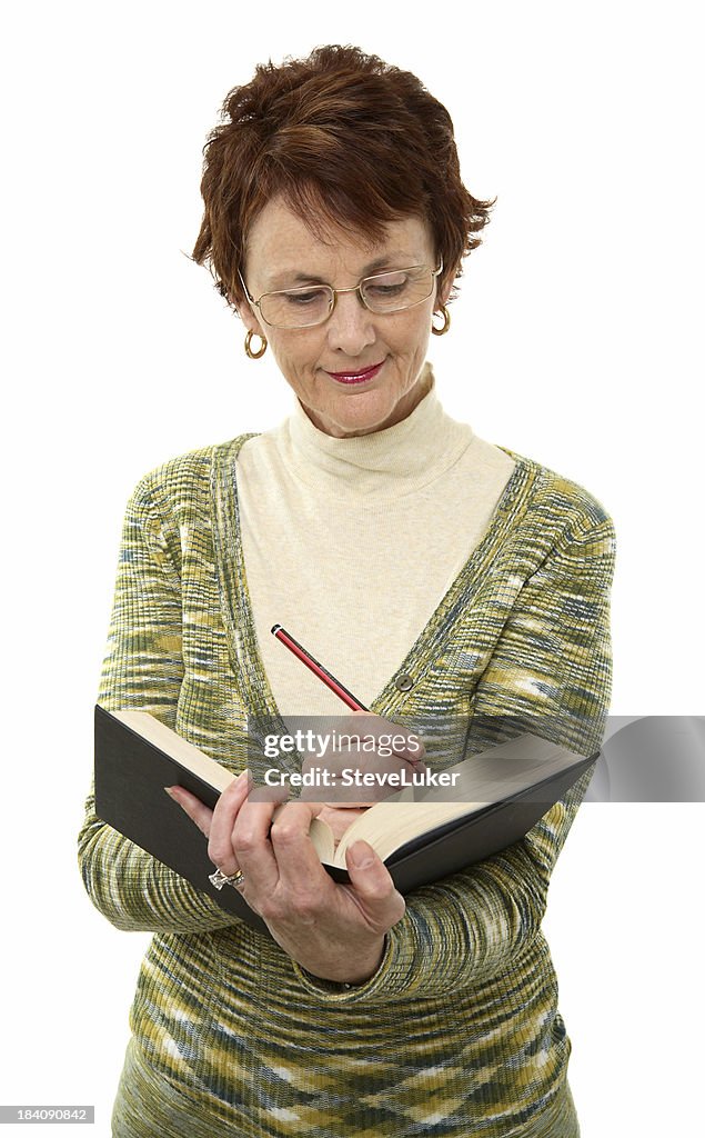 Woman writing