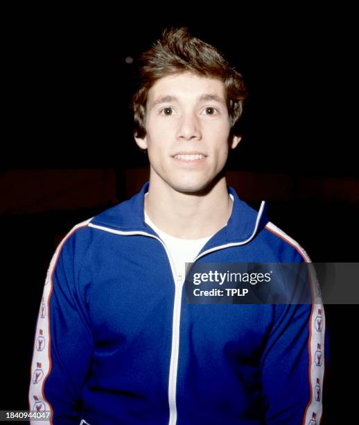 American artistic gymnast Larry Gerard poses for a portrait in London, England, December 4, 1978.