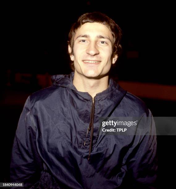 Romanian gymnast Gabriel Popescu poses for a portrait in London, England, December 4, 1978.