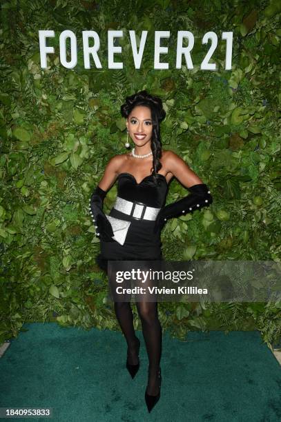 Janina Gordillo attends the Forever 21 holiday influencer soiree at Holy Water on December 07, 2023 in West Hollywood, California.