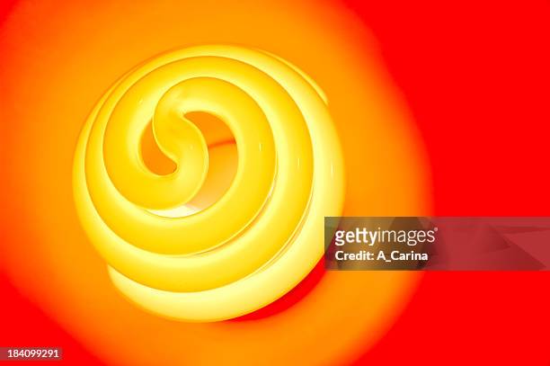 spiral bulb - infrared lamp stockfoto's en -beelden