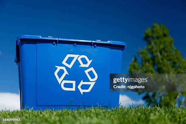 recycle concept - recycling bins stock pictures, royalty-free photos & images