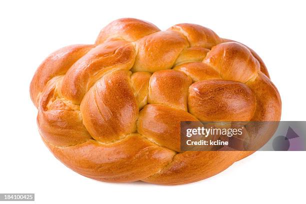 fresh challah - braided bread stock pictures, royalty-free photos & images