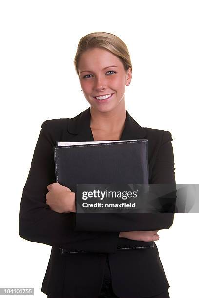 smiling business woman - file clerk stock pictures, royalty-free photos & images