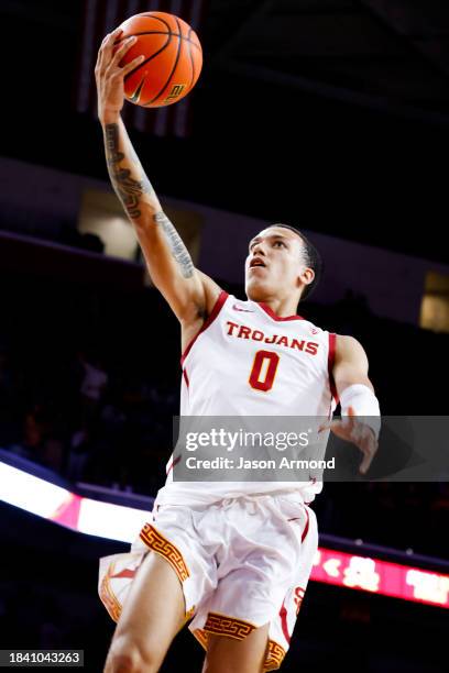 Los Angeles, CA USC Trojans guard Kobe Johnson goes up for a layup during the second half against the Long Beach State 49ers at Galen Center in Los...