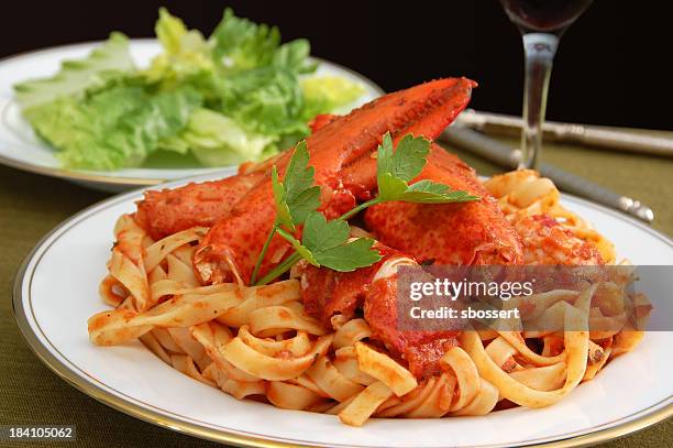 lobster devil's day - fettuccine bildbanksfoton och bilder