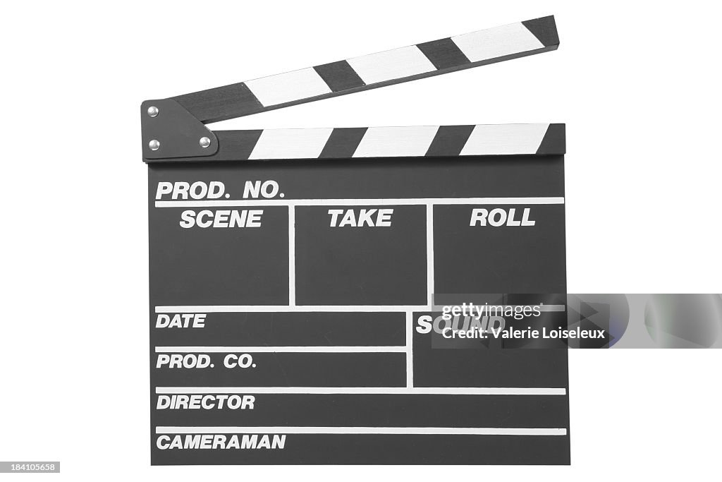 Preto clapperboard