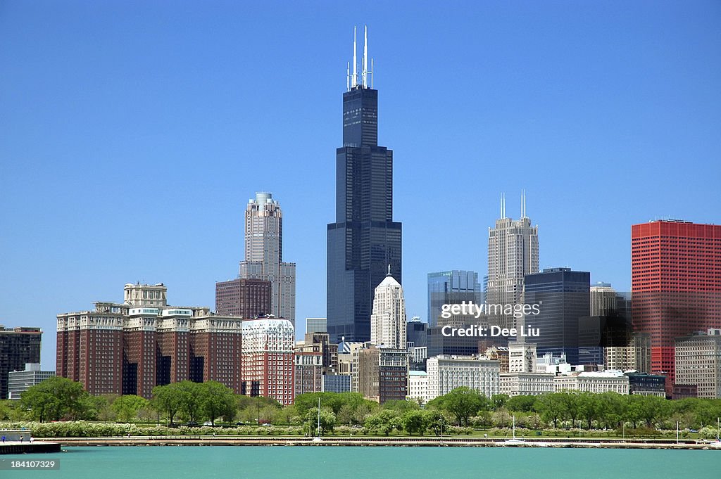 Chicago loop skyline