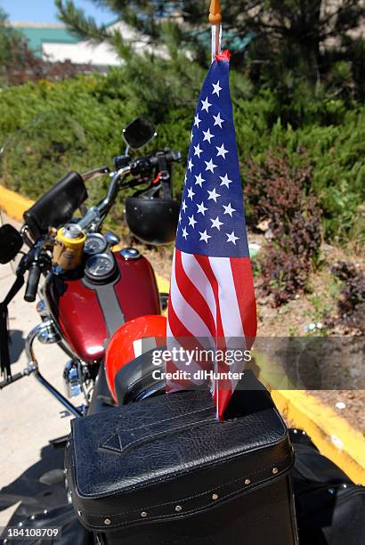 bike flag bearer - motorbike flag stock pictures, royalty-free photos & images