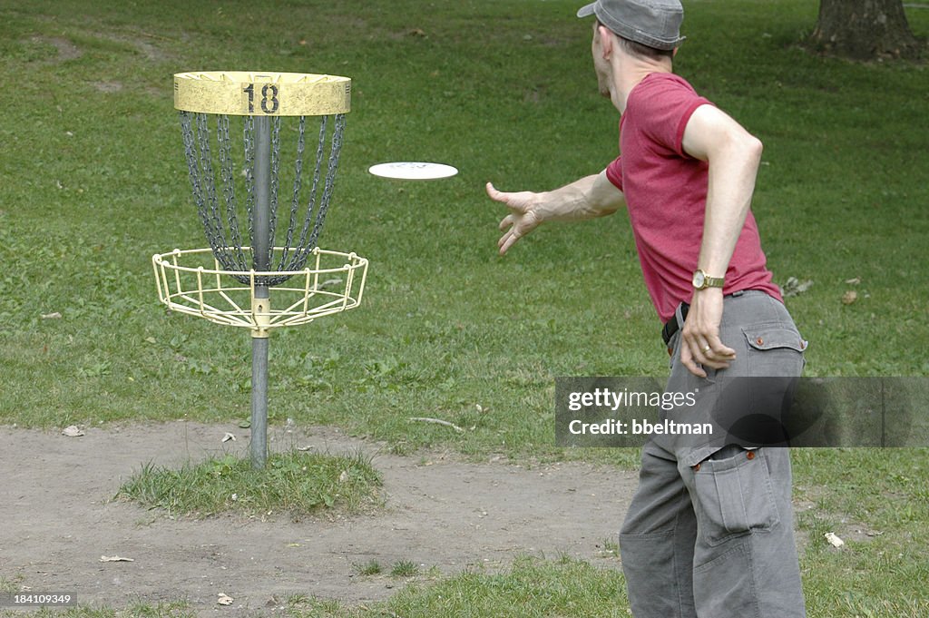 Disc golfer
