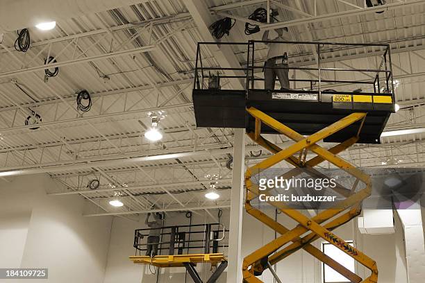 mdern maintenance works equipment - electrician working stock pictures, royalty-free photos & images