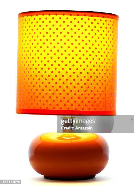 luz de laranja - lamp shade imagens e fotografias de stock