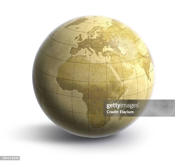 earth: old world europe/africa - western hemisphere map stock pictures, royalty-free photos & images