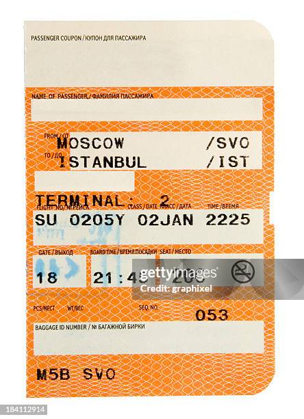 boarding pass - plane ticket stock pictures, royalty-free photos & images