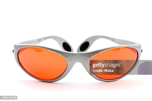 orange sunglasses - sunglasses isolated stock pictures, royalty-free photos & images